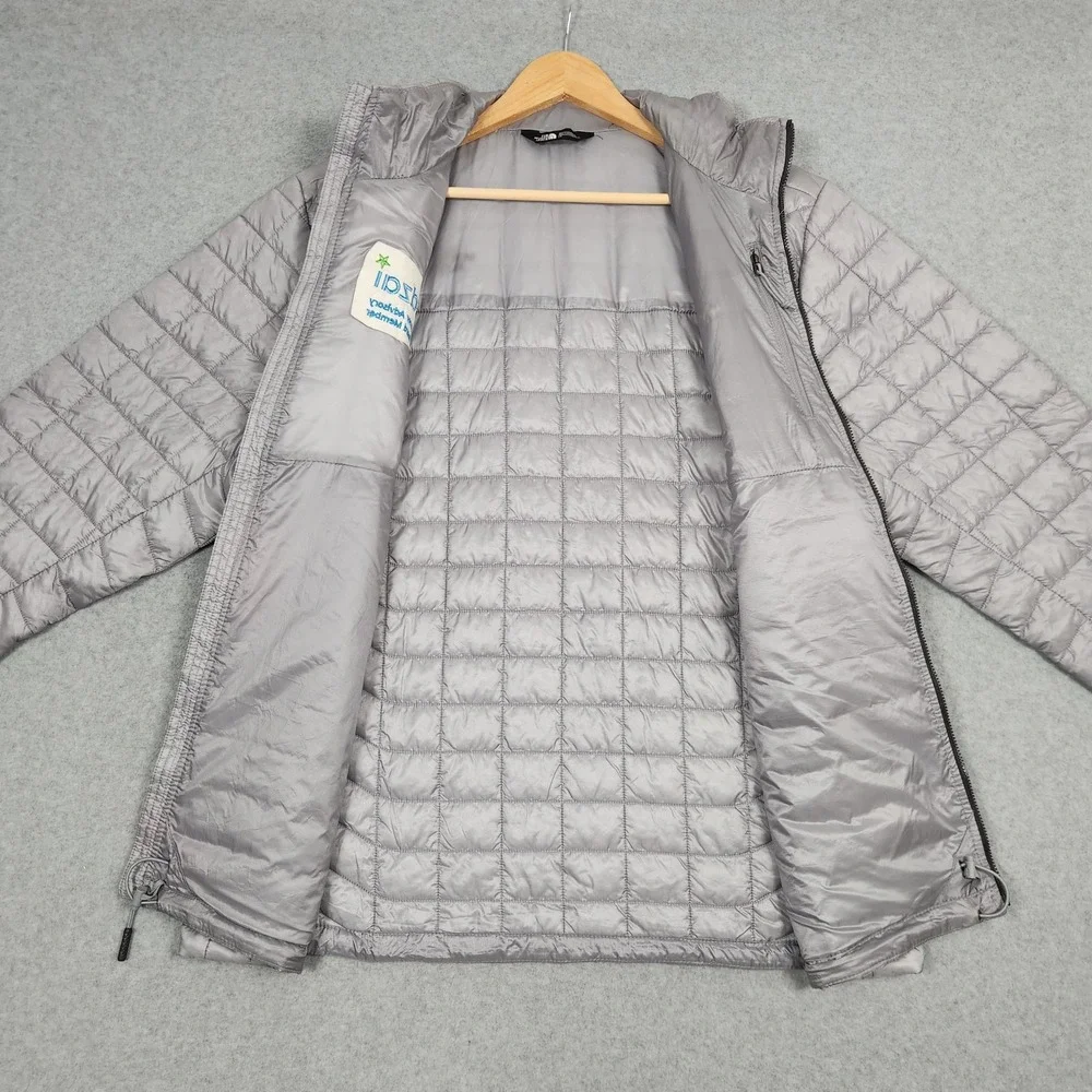 The North Face Jacket Mens Large Gray Thermoball Eco Insulated Puffer Packable
